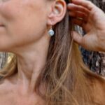 Boucles d'oreilles ethniques en pierre de lune