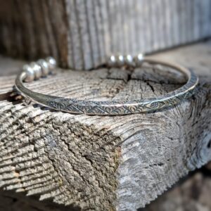 Bracelet en argent ethnique BRUT