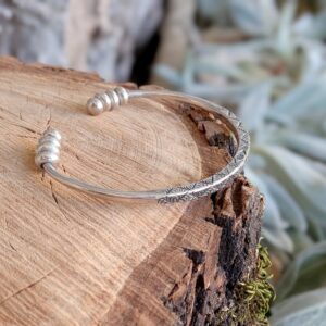 Bracelet en argent ethnique BRUT
