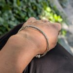 Bracelet en argent ethnique BRUT