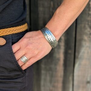 Bracelet en argent massif ethnique KAREN