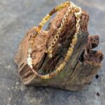 Bracelet en tourmaline jaune et opales